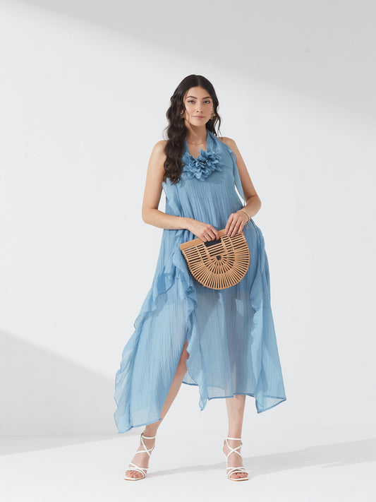 Seoul Breeze Halter Dress