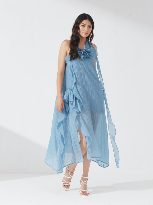 Seoul Breeze Halter Dress