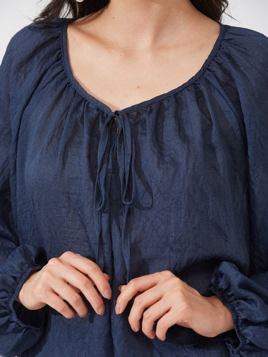 Ruffled Navy Lounge Set