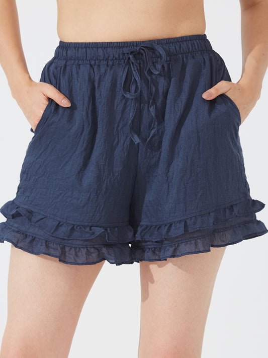 Ruffled Navy Lounge Set