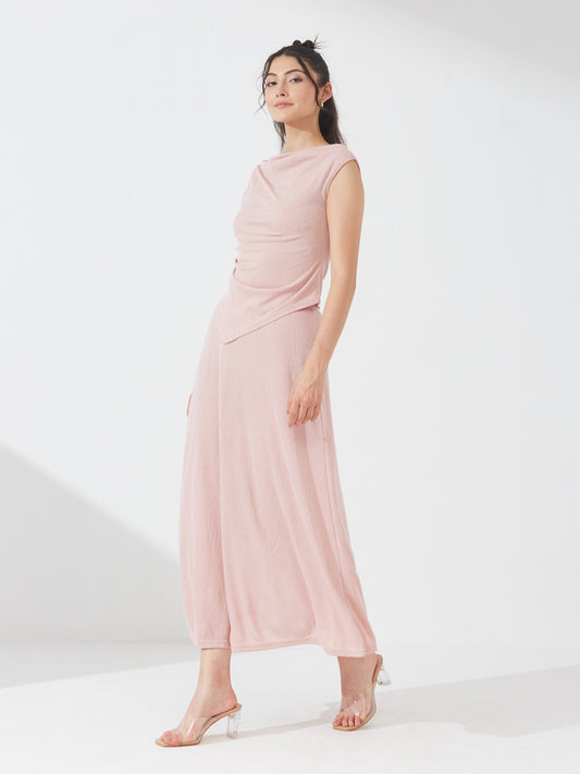 Dusty Pink Ruched Co-ord Set