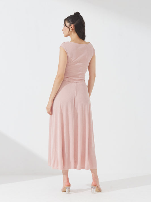 Dusty Pink Ruched Co-ord Set