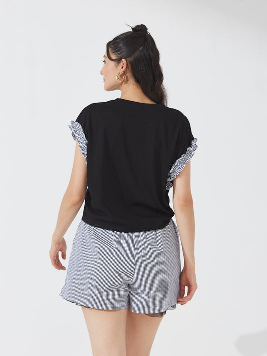 Monochrome Slogan Co-ord Set