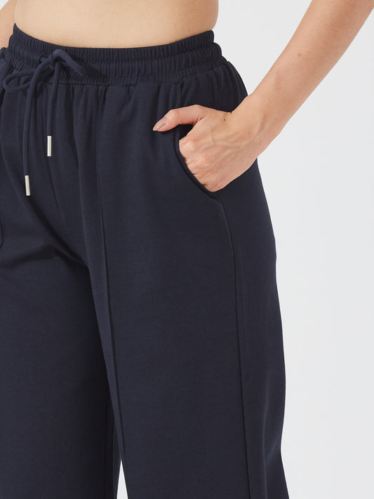 Navy Blue Zipped Lounge Co-ord (SET of 3)