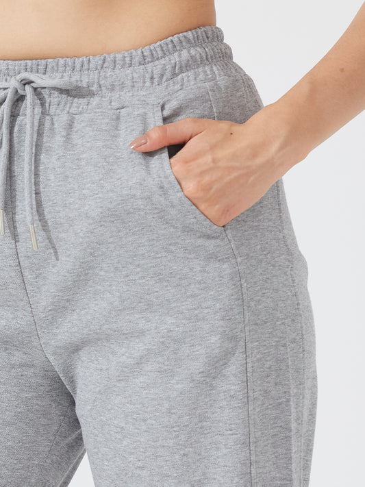 Grey Polo Neck Co-ord with Wide Pants