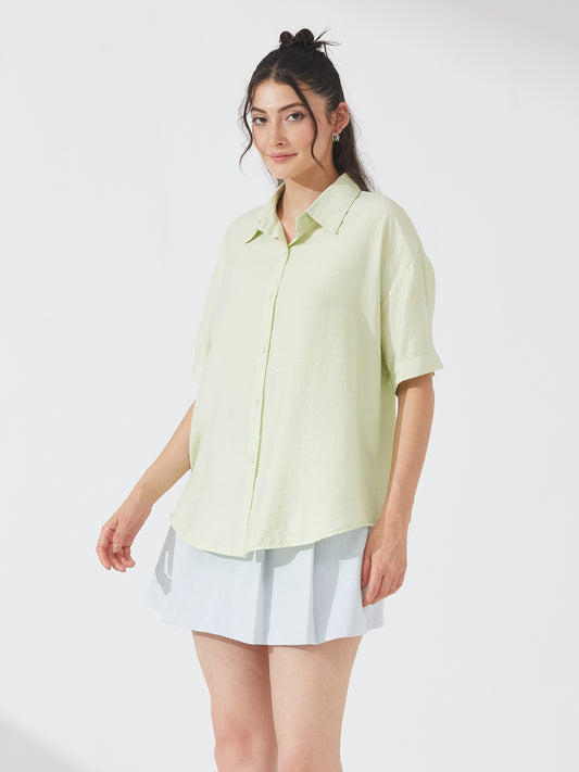 Mint Green Shimmer Shirt