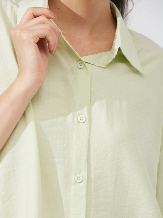 Mint Green Shimmer Shirt