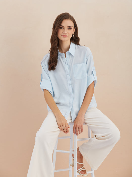 Light Blue Cotton Shirt