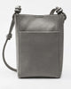 Metallic Silver Mini Crossbody Bag with Pouch – 2-in-1 Set