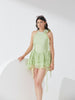Lime Orchid Halter Dress