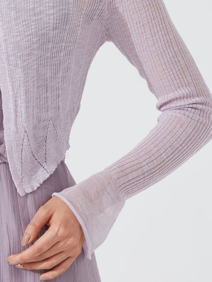 Lavender Bloom Dress with Shrug