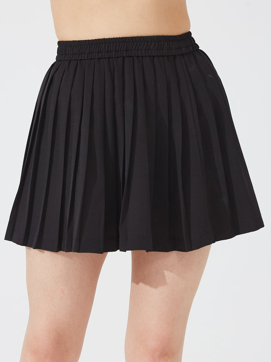 Classic Black Pleated Skirt