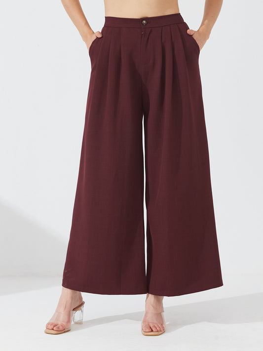 Maroon Buttoned Waistcoat Co-ord