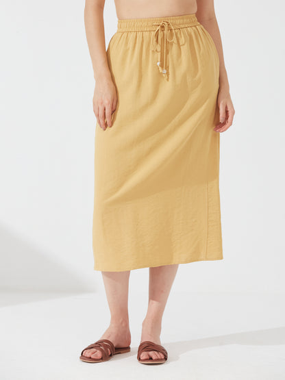 Golden Mustard Draped Set