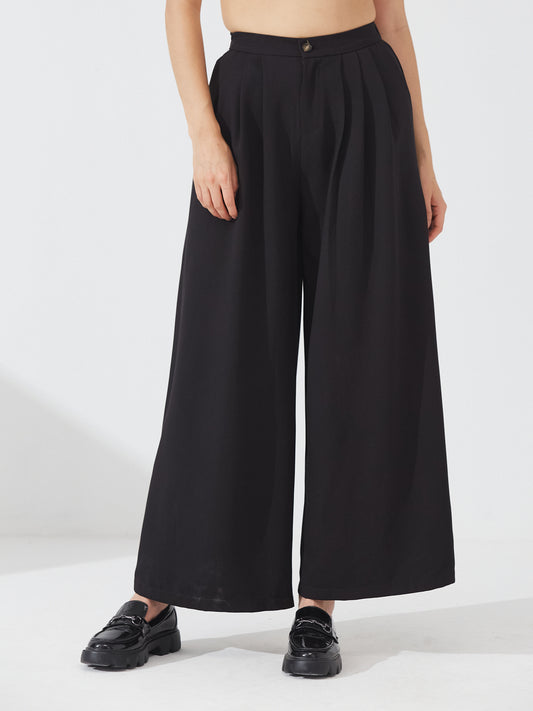 Chic Black Sleeveless Co-ord Set