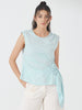 Aqua Side Knot Sleeveless Top