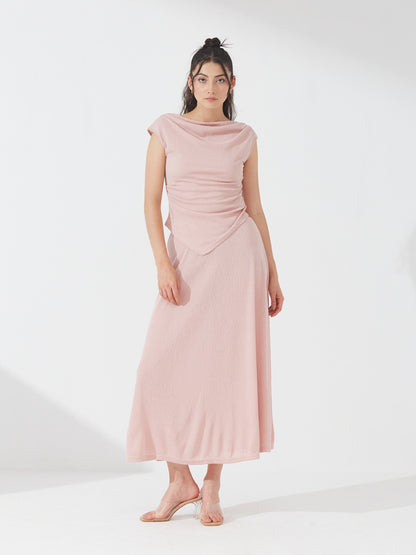 Dusty Pink Ruched Co-ord Set