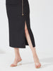 Chic Black Slit Skirt