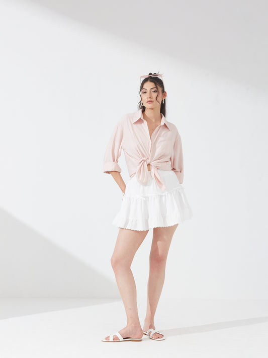 Blush Pink Oversized Shirt