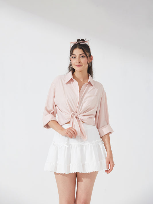 Blush Pink Oversized Shirt