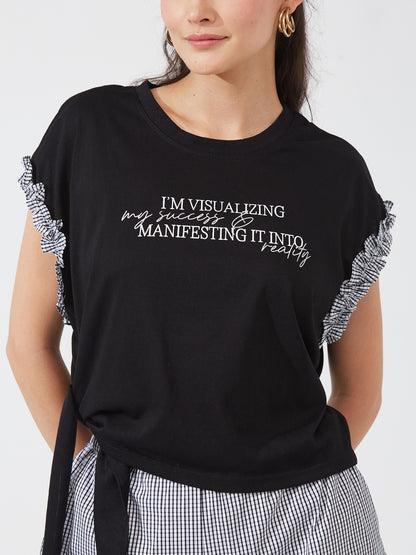 Monochrome Slogan Co-ord Set