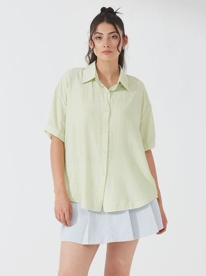 Mint Green Shimmer Shirt
