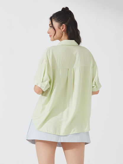 Mint Green Shimmer Shirt