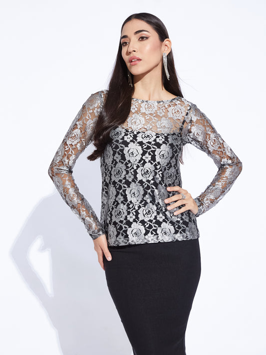 Silver Whisper Top