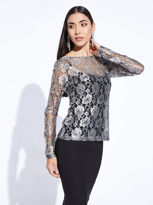 Silver Whisper Top