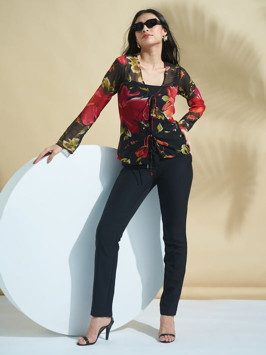 Floral Print Shrug