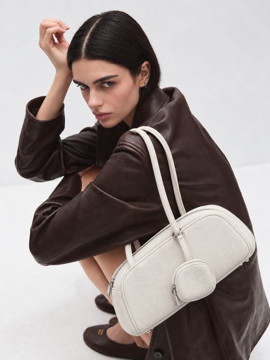 Elegant White Mini Shoulder Bag