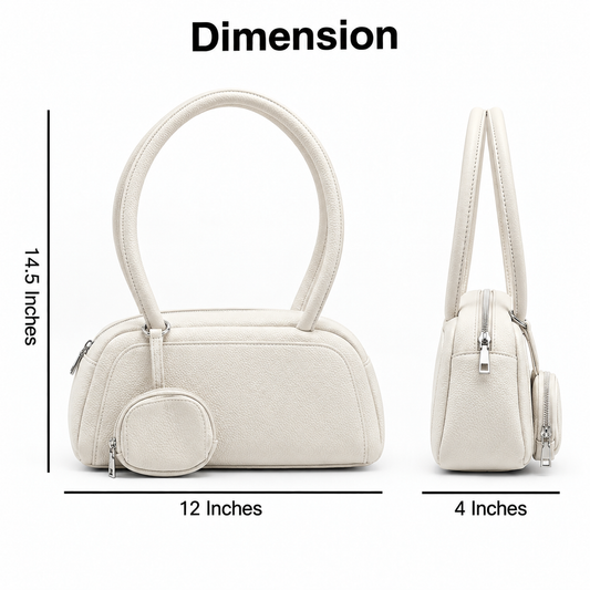 Elegant White Mini Shoulder Bag