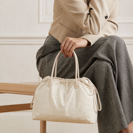 Minimalist Drawstring Tote Bag