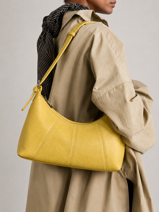 Butter Yellow Shoulder Bag – Soft Chic Everyday Style