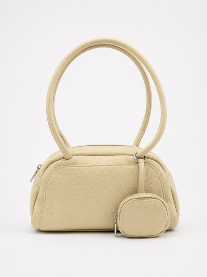 Elegant Beige Mini Shoulder Bag