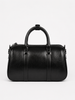 Premium Black Barrel Handbag with Sling Strap