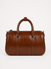 Luxury Brown Barrel Handbag
