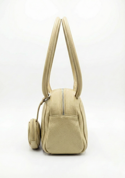 Elegant Beige Mini Shoulder Bag