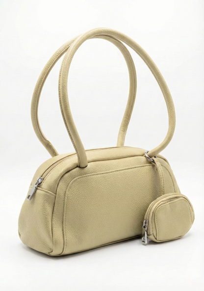 Elegant Beige Mini Shoulder Bag
