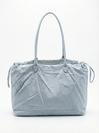 Sky Blue Drawstring Tote Bag