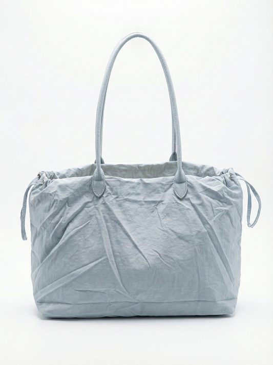 Sky Blue Drawstring Tote Bag