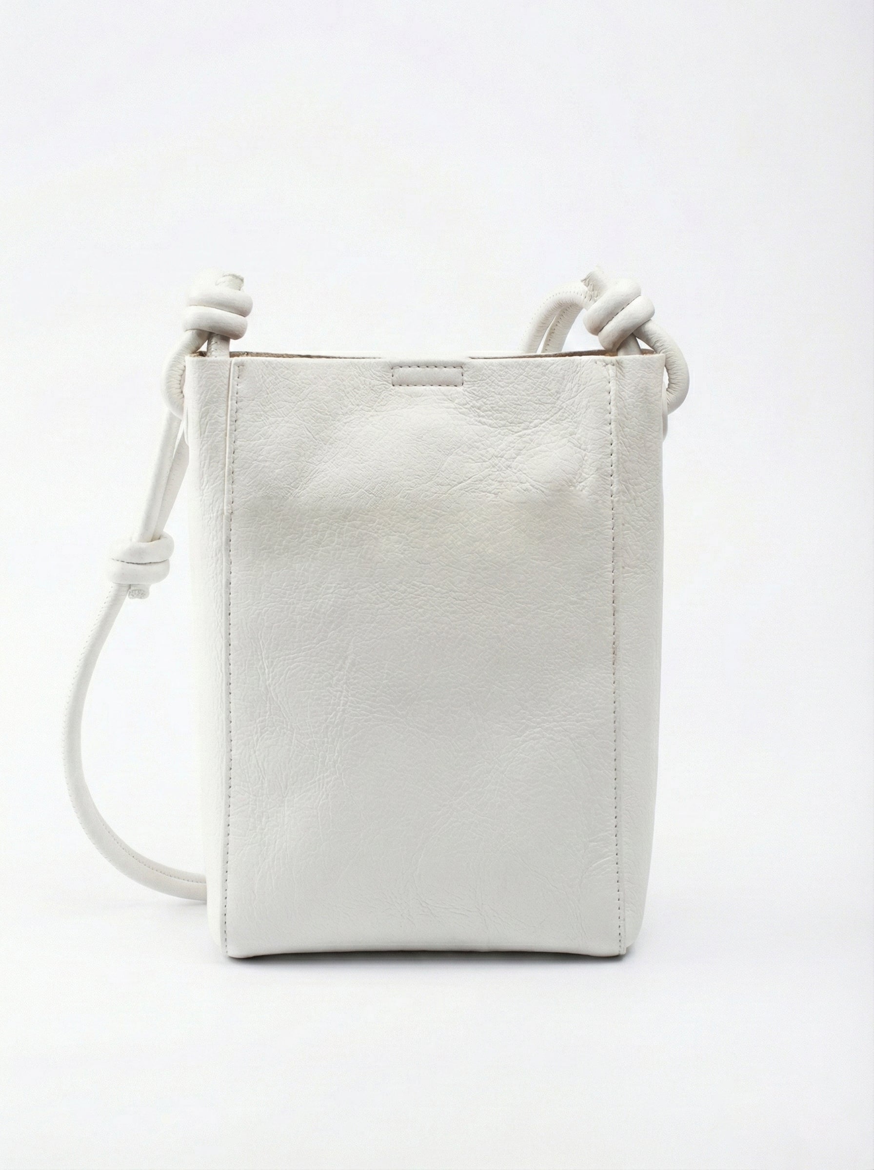 Ivory Mini Crossbody Bucket Bag – Sleek Everyday Essential