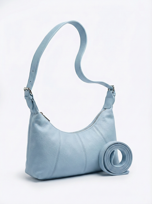 Sky Blue Shoulder & Crossbody Bag – Minimal Chic Edition