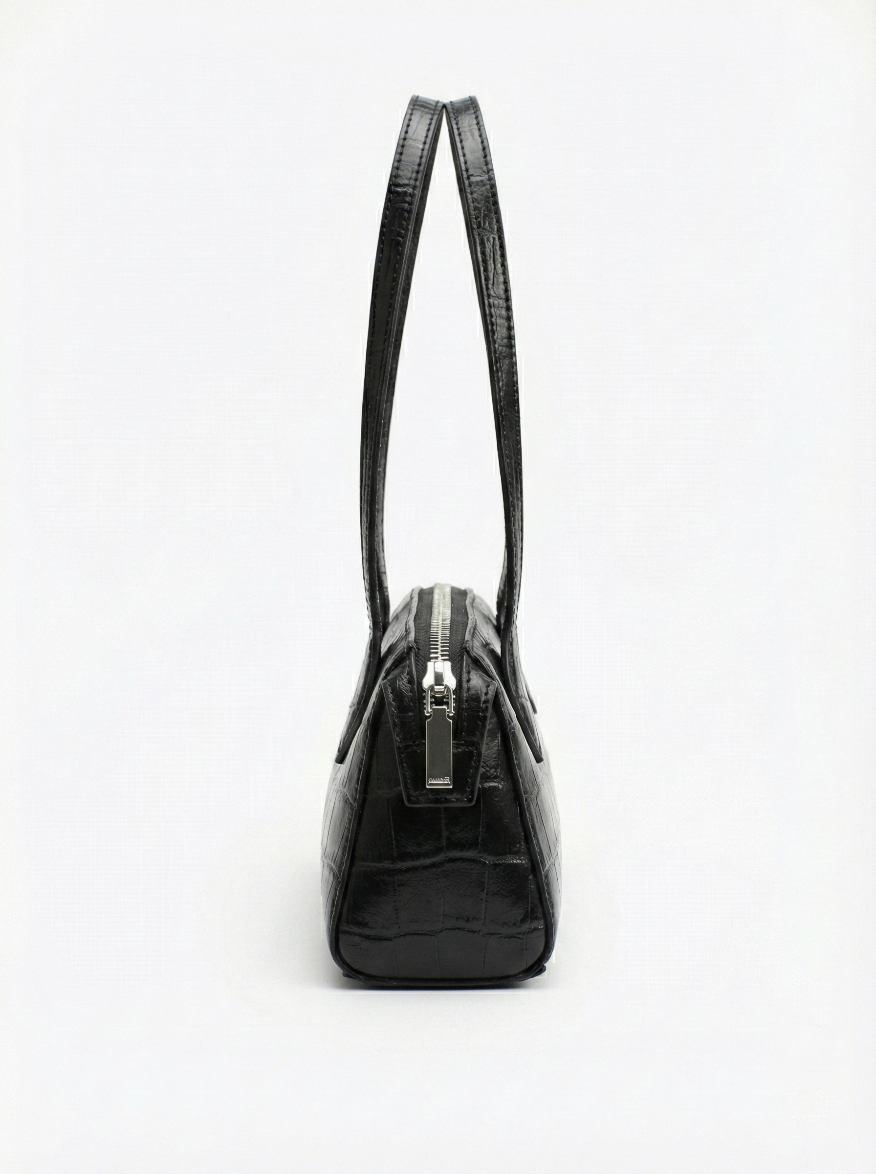 Midnight Croc Shoulder Bag – Sleek Luxury Edition