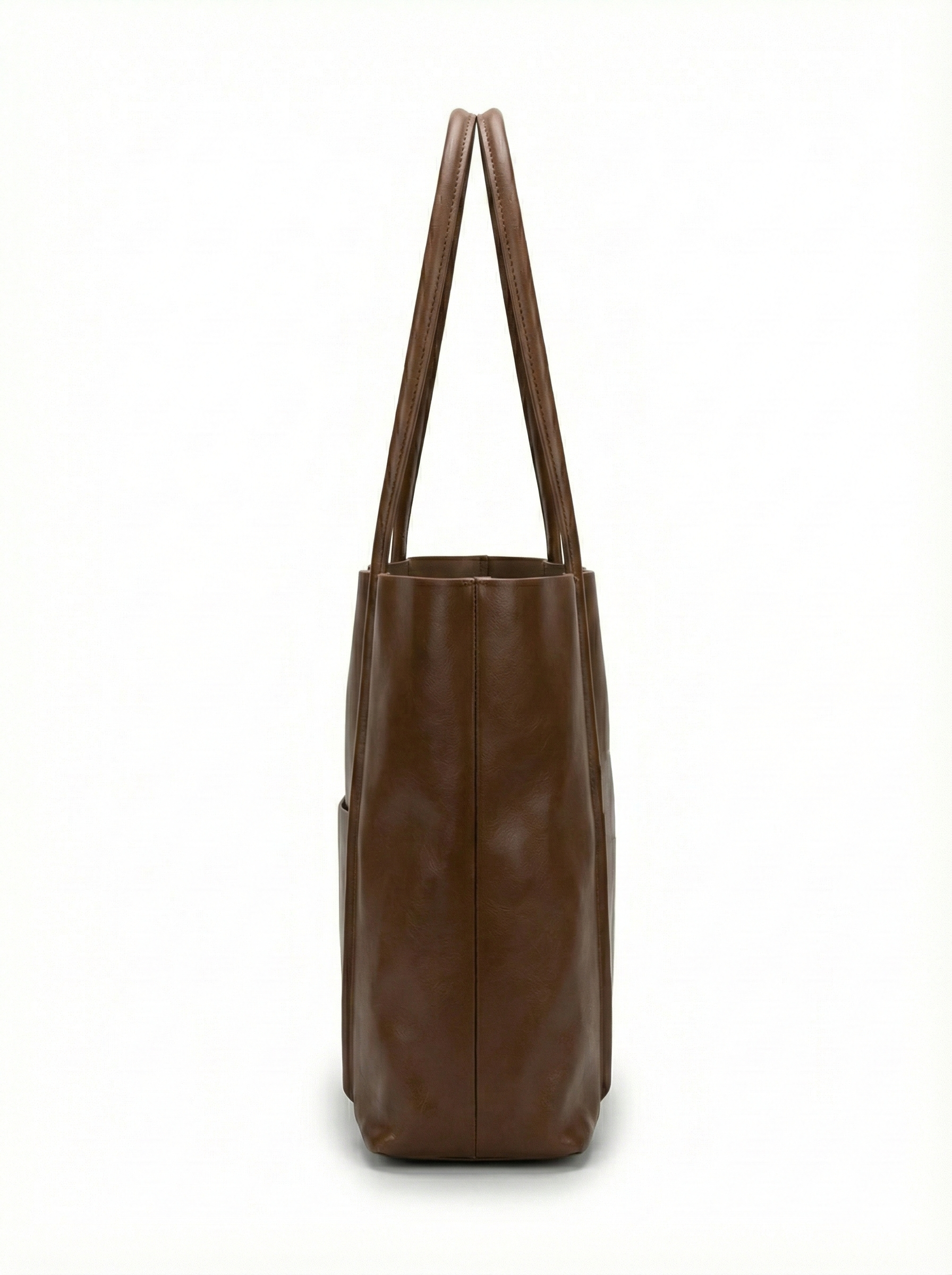 Classic Brown Leather Tote Bag