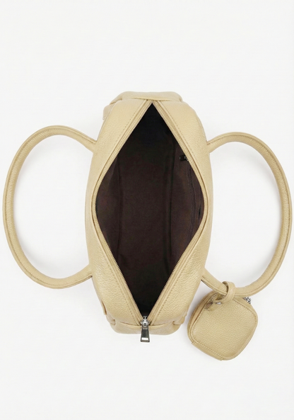 Elegant Beige Mini Shoulder Bag
