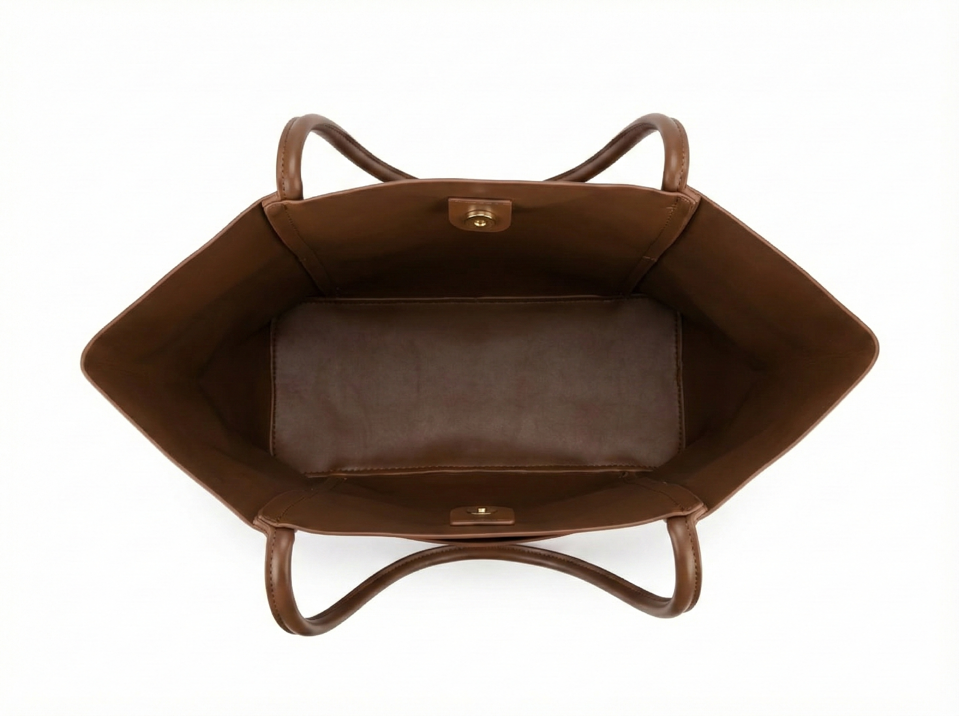 Classic Brown Leather Tote Bag