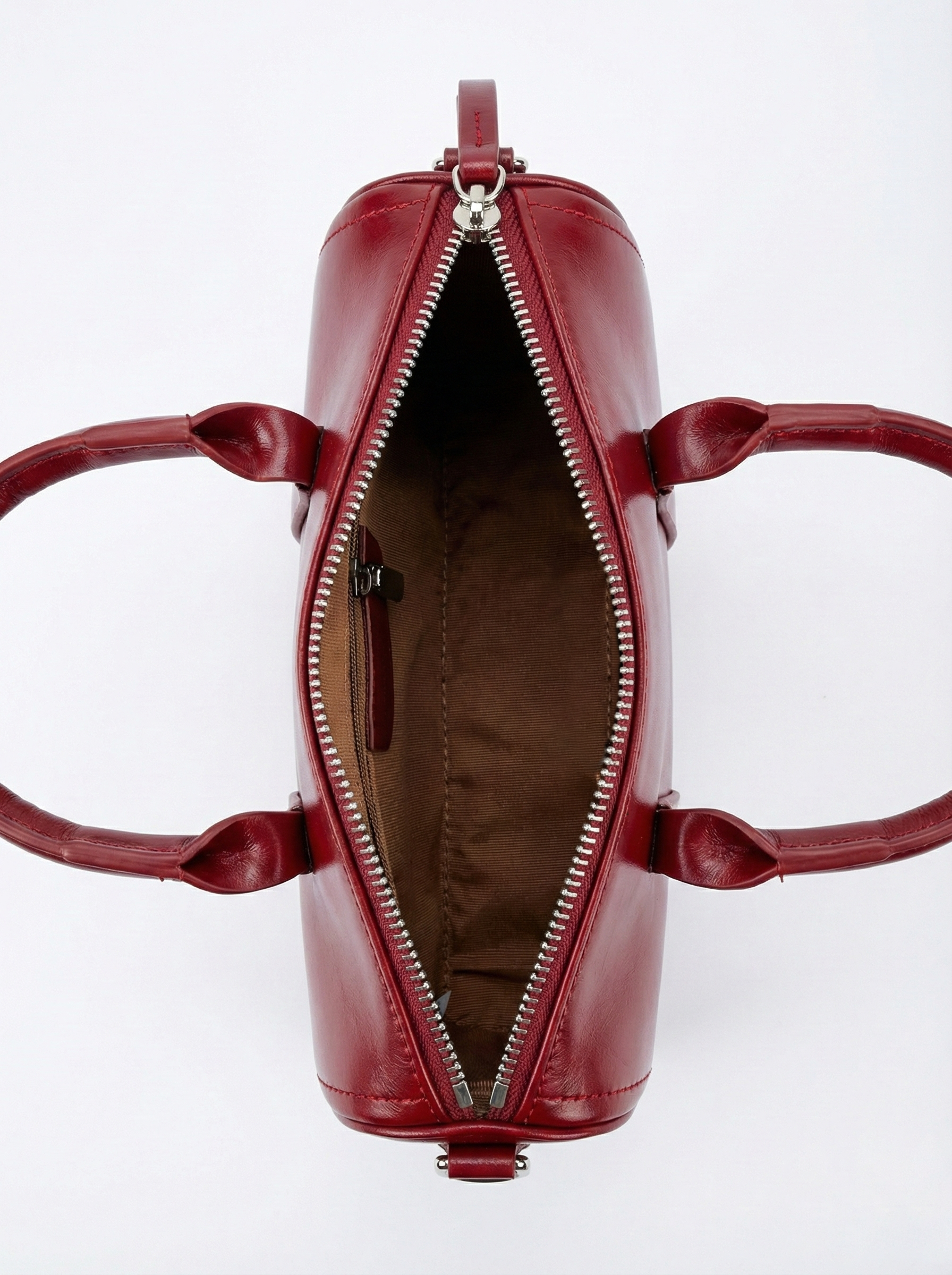 Luxury Red Barrel Handbag