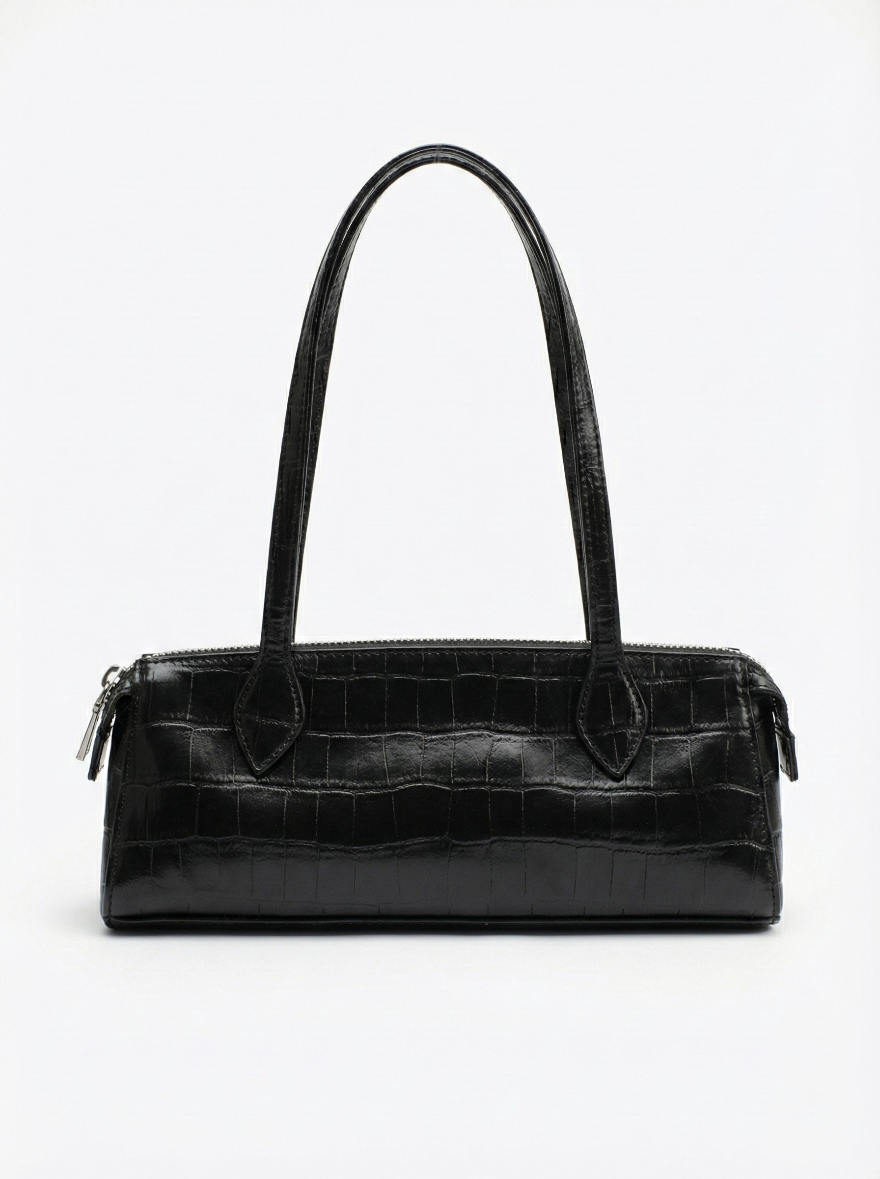 Midnight Croc Shoulder Bag – Sleek Luxury Edition