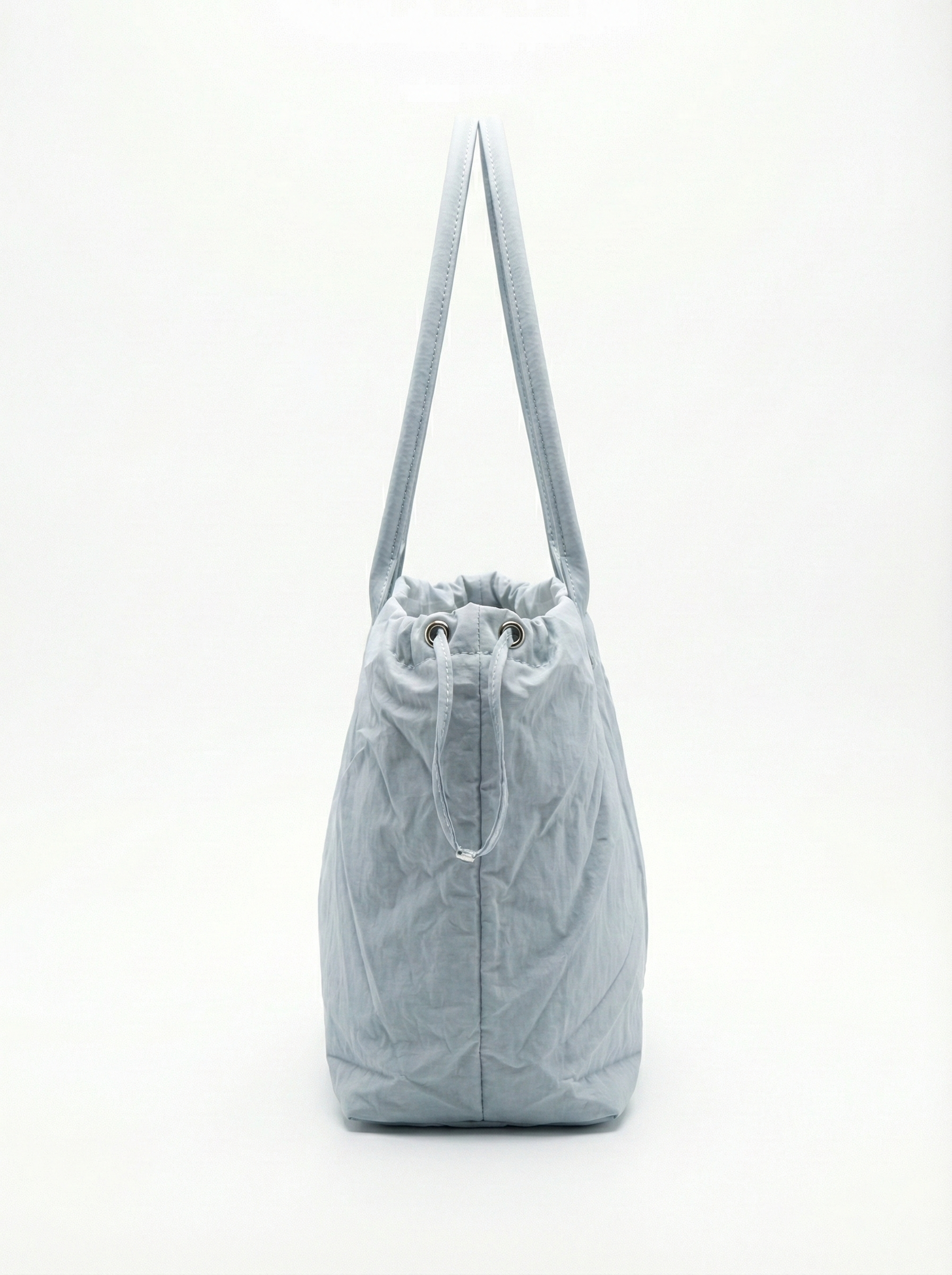 Sky Blue Drawstring Tote Bag